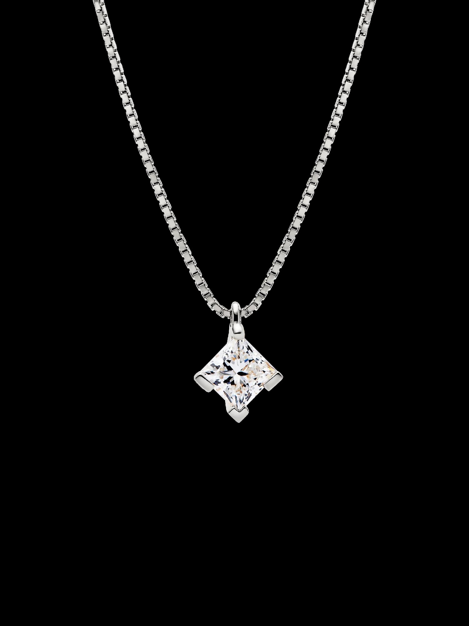 14k Gold Lab-grown Diamond Pendant Necklace