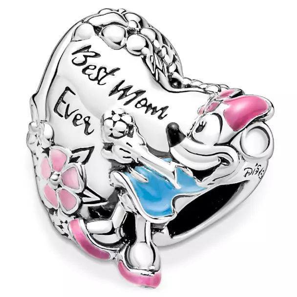 Best Mum Ever Minnie Mouse Heart Charm