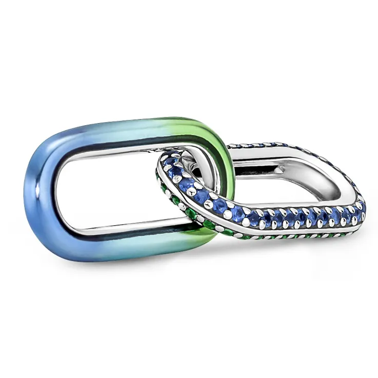 Styling Pavé & Enamel Double Link