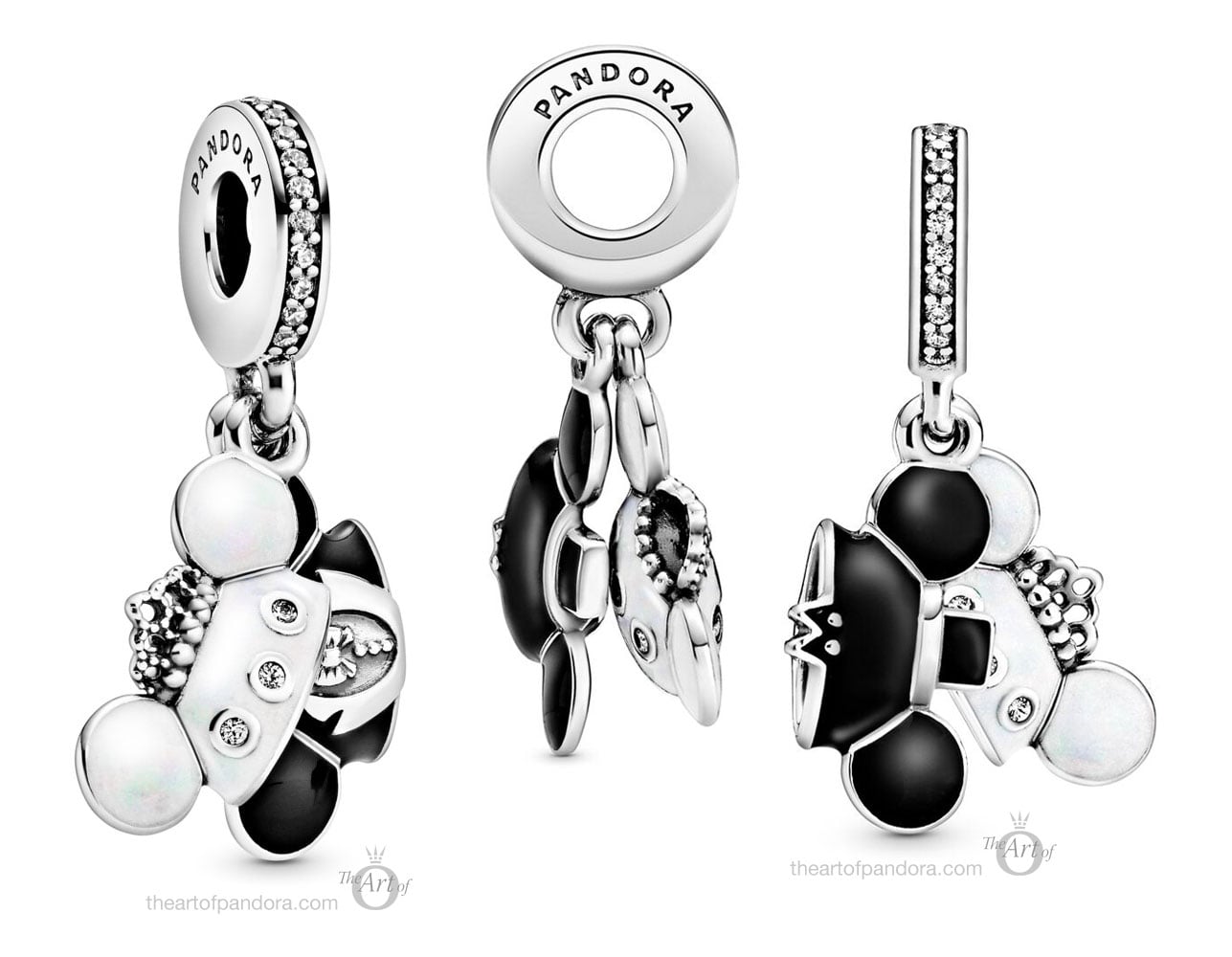 Mickey & Minnie Wedding Dangle Charm