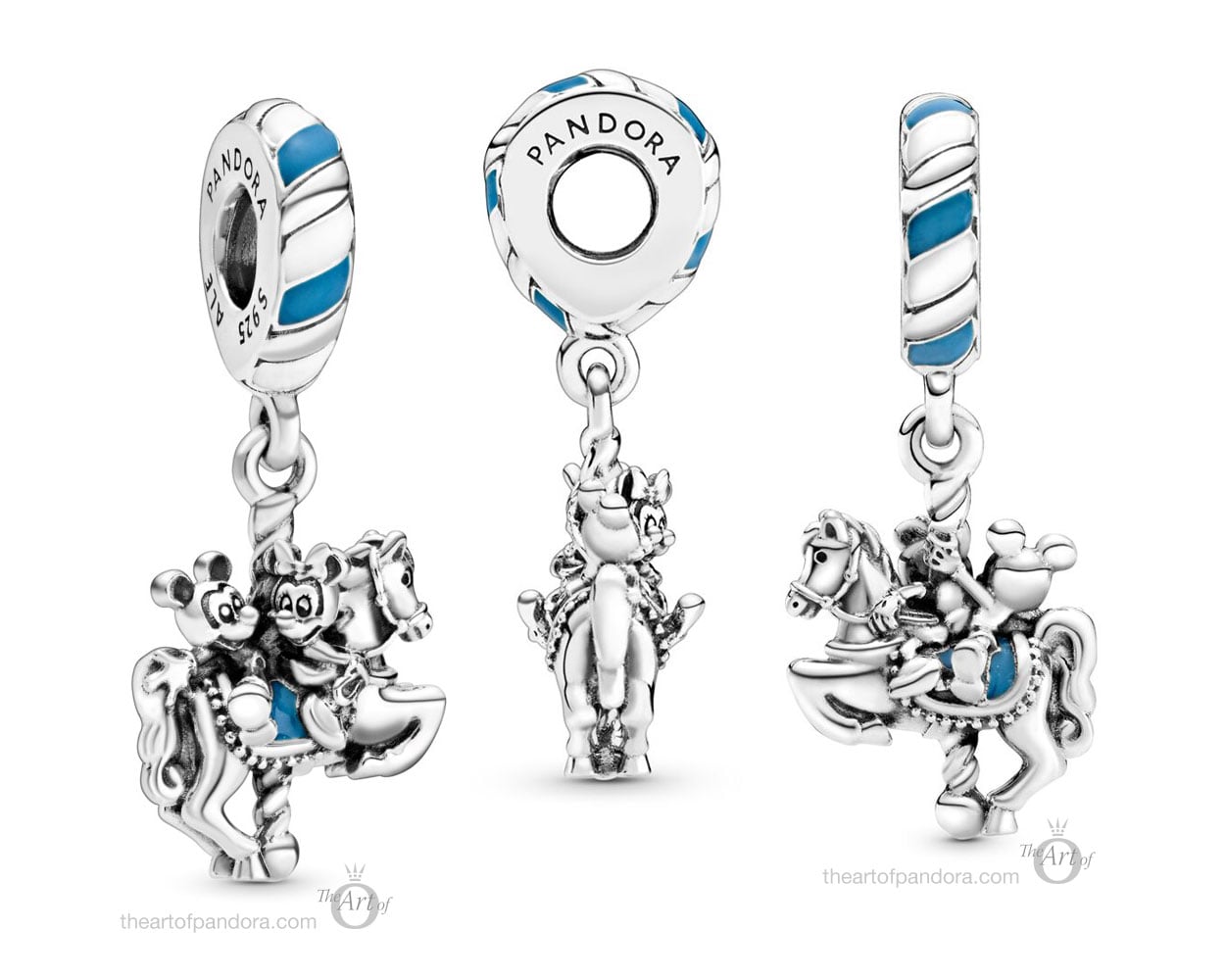 Mickey & Minnie Carousel Dangle Charm