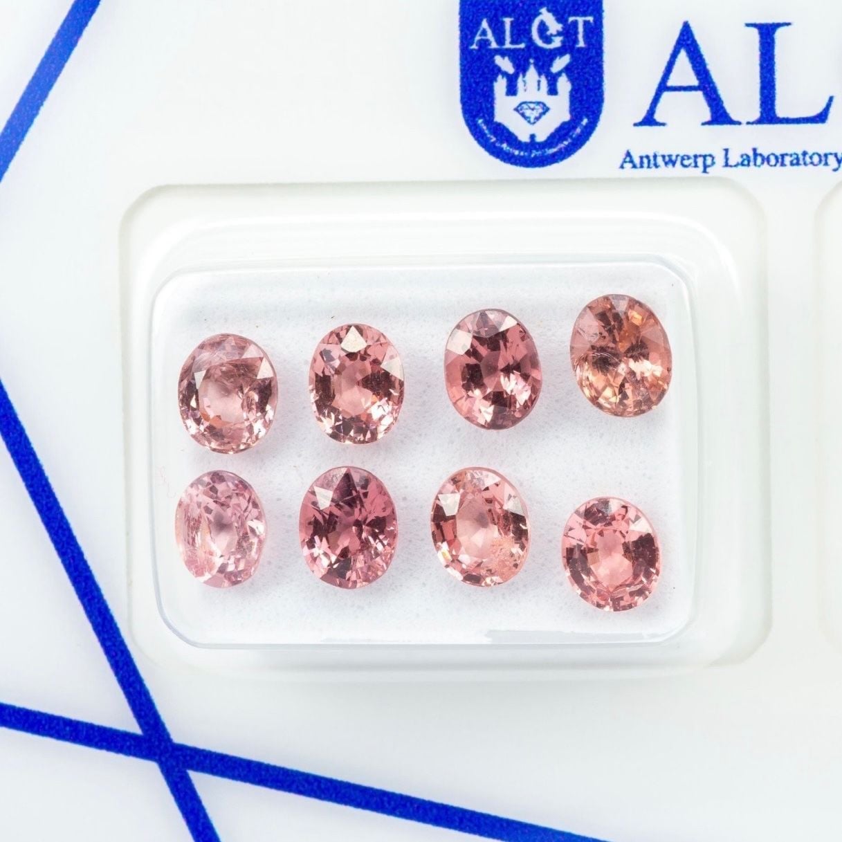 Natural Spinels 8 pcs 3.48ct Myanmar ALGT — Mint (M) Gemstones