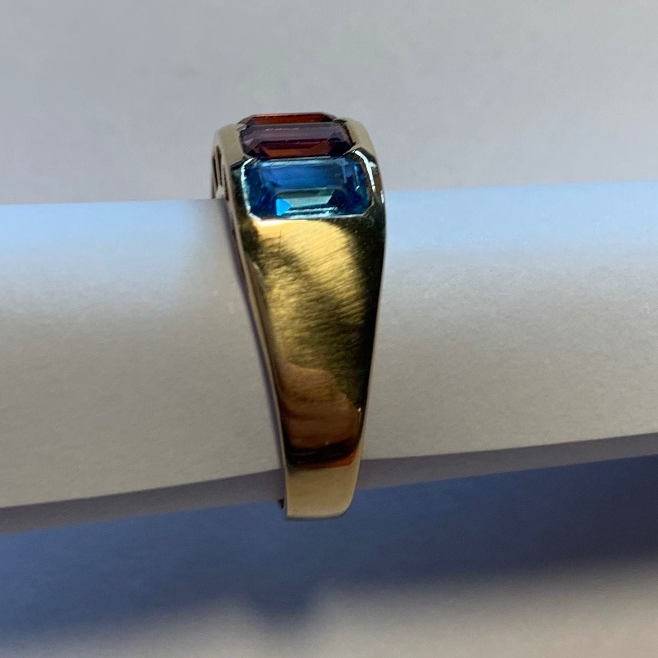 Ring and Pendant with Five Colored Gemstones — Good (VG) Rings