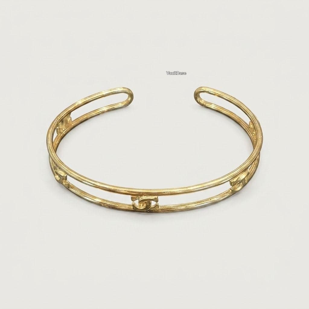 Cartier CC Vintage 18k Gold Cuff Bracelet — Foto 1 von 8