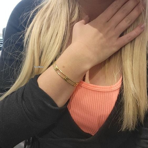 Cartier CC Vintage 18k Gold Cuff Bracelet — bracelets