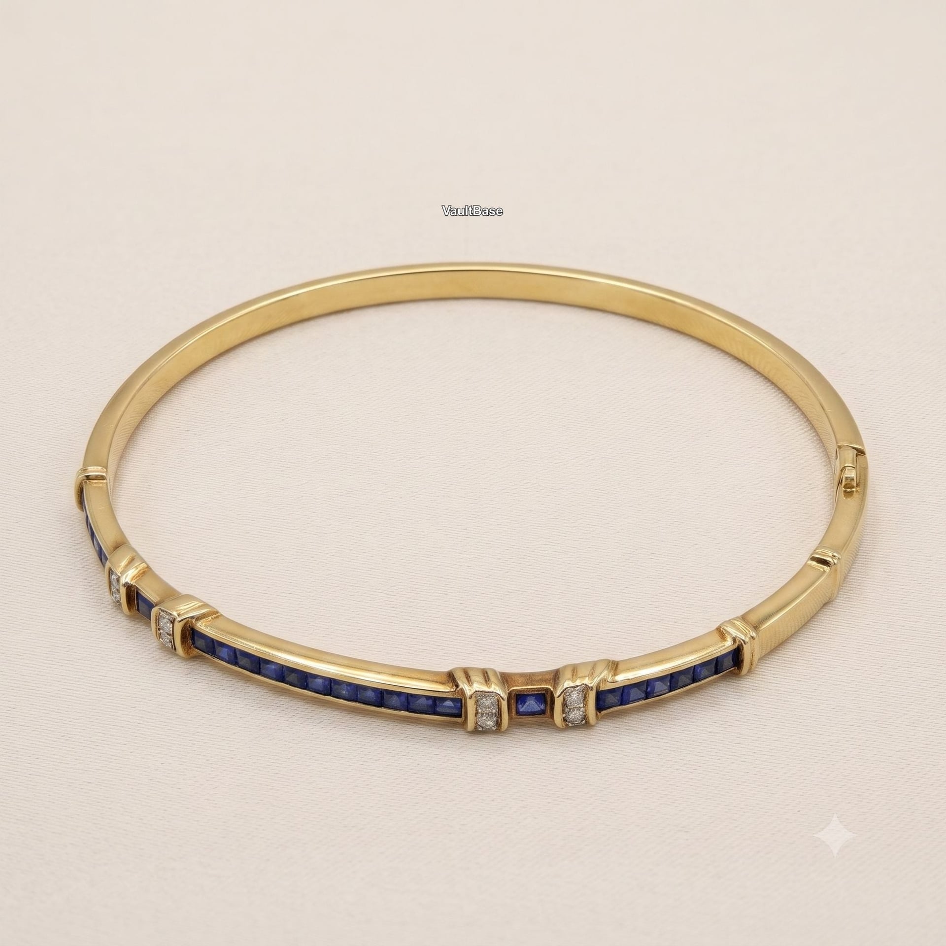 Goldarmband mit erstklassigen Edelsteinen — Fair / Poor (F) Armbänder