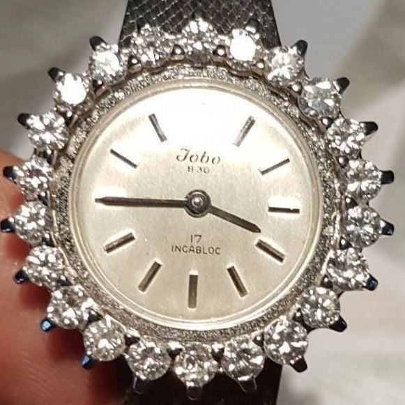 Diamant Uhr 2.42ct, Weissgold 750 — watches