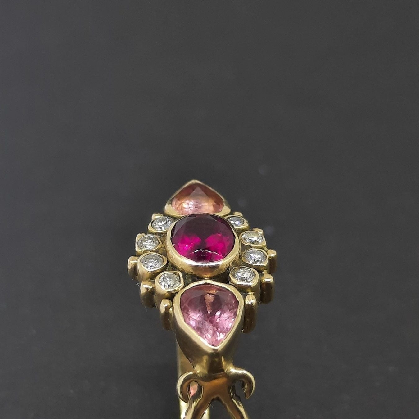 High-Quality Gold Ring with Various Gemstones — Good (VG) Rings