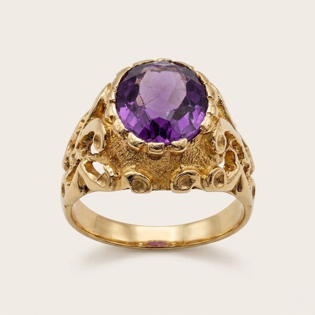 Glamour anello con ametista in oro 750 — foto 1 di 10