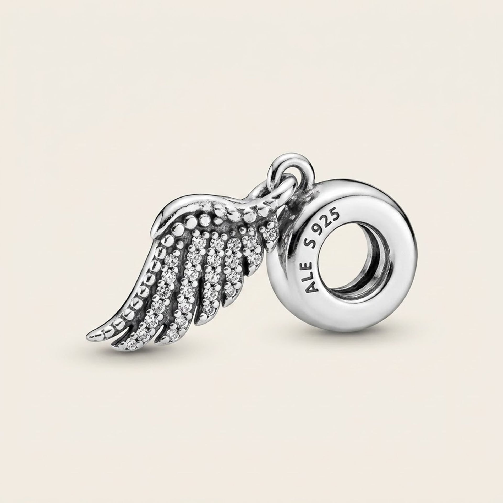 Majestic Feather Dangle Charm — Very good / fine (VG+) Necklaces & pendants