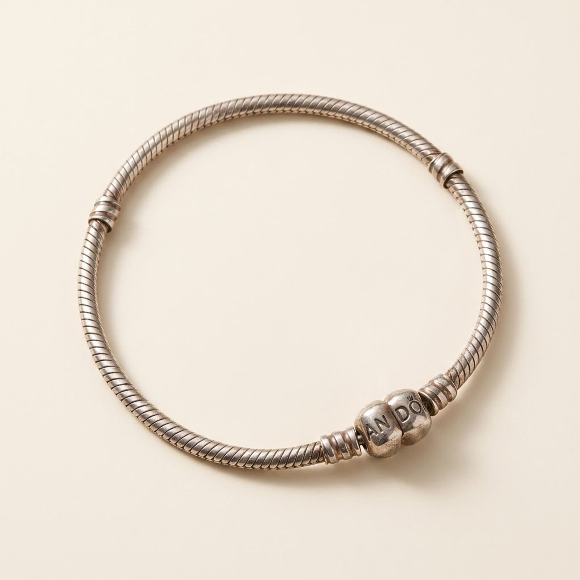 Snake Chain Link Bracelet with Ball Clasp — Good (VG) Bracelets