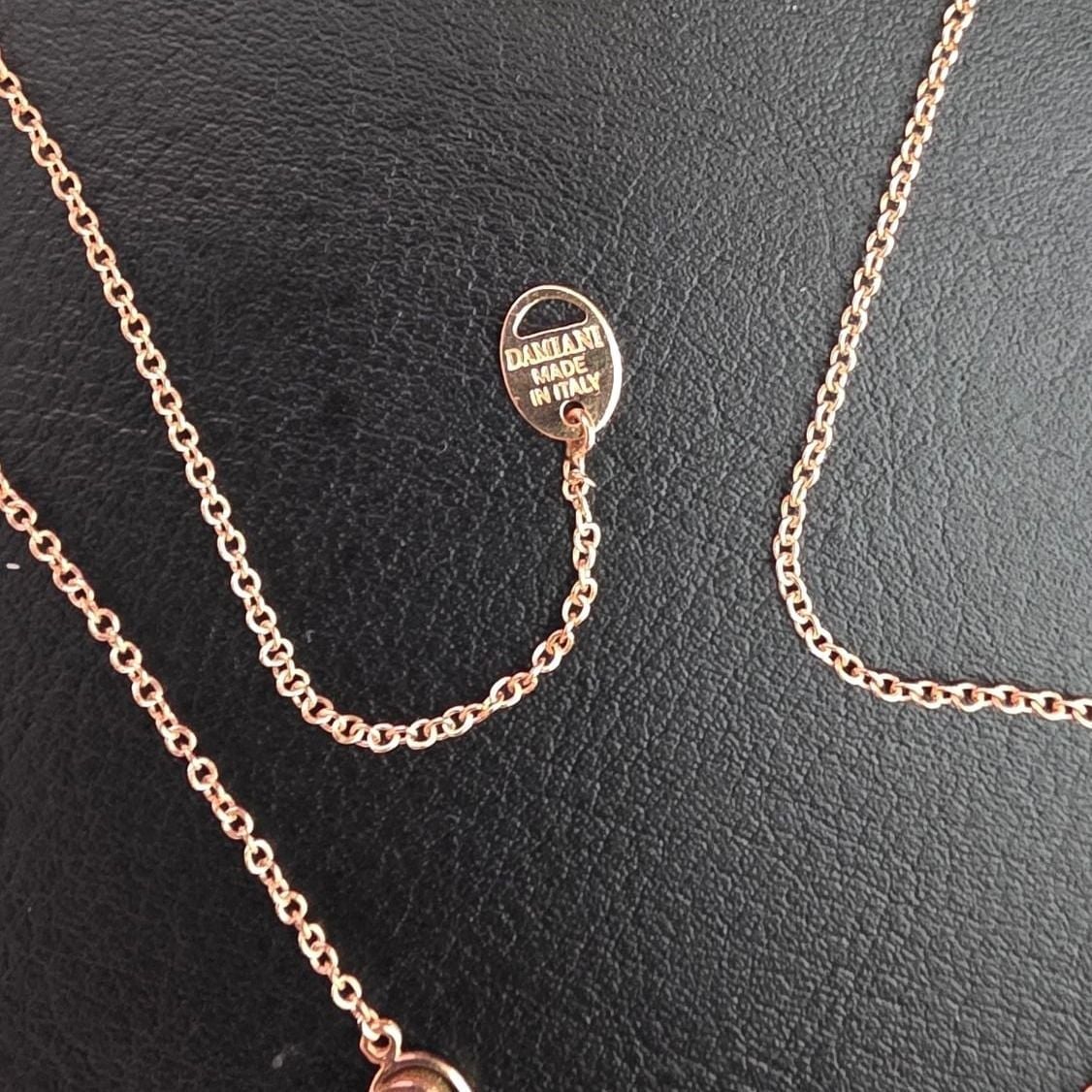 Damiani Collier Or rose avec brillants — Excellent (M-) Colliers & pendentifs