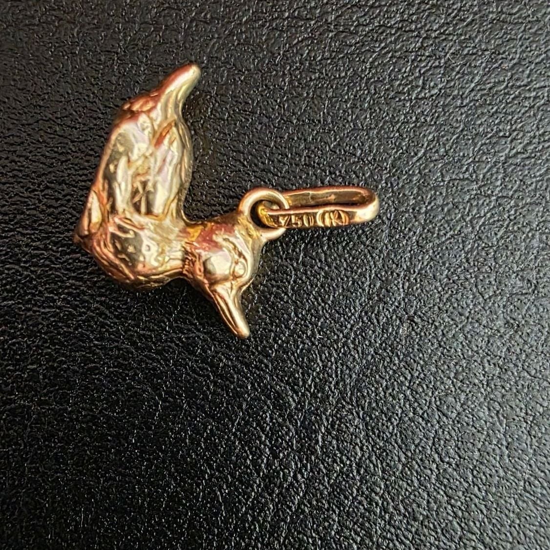 Duck Pendant 750 0.91g — Excellent (M-) Necklaces & pendants