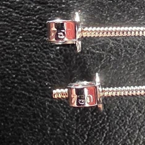 Diamond Earrings White Gold — Excellent (M-) Earrings