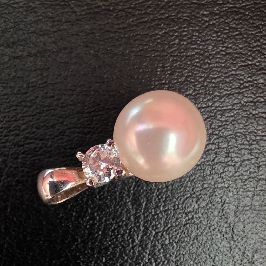 Silver Set with Zirconia — Very good / fine (VG+) Earrings