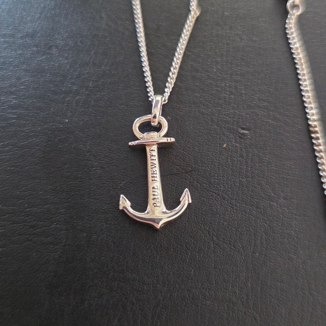 Silver Set Bracelet & Necklace with Anchor — Very good / fine (VG+) Necklaces & pendants
