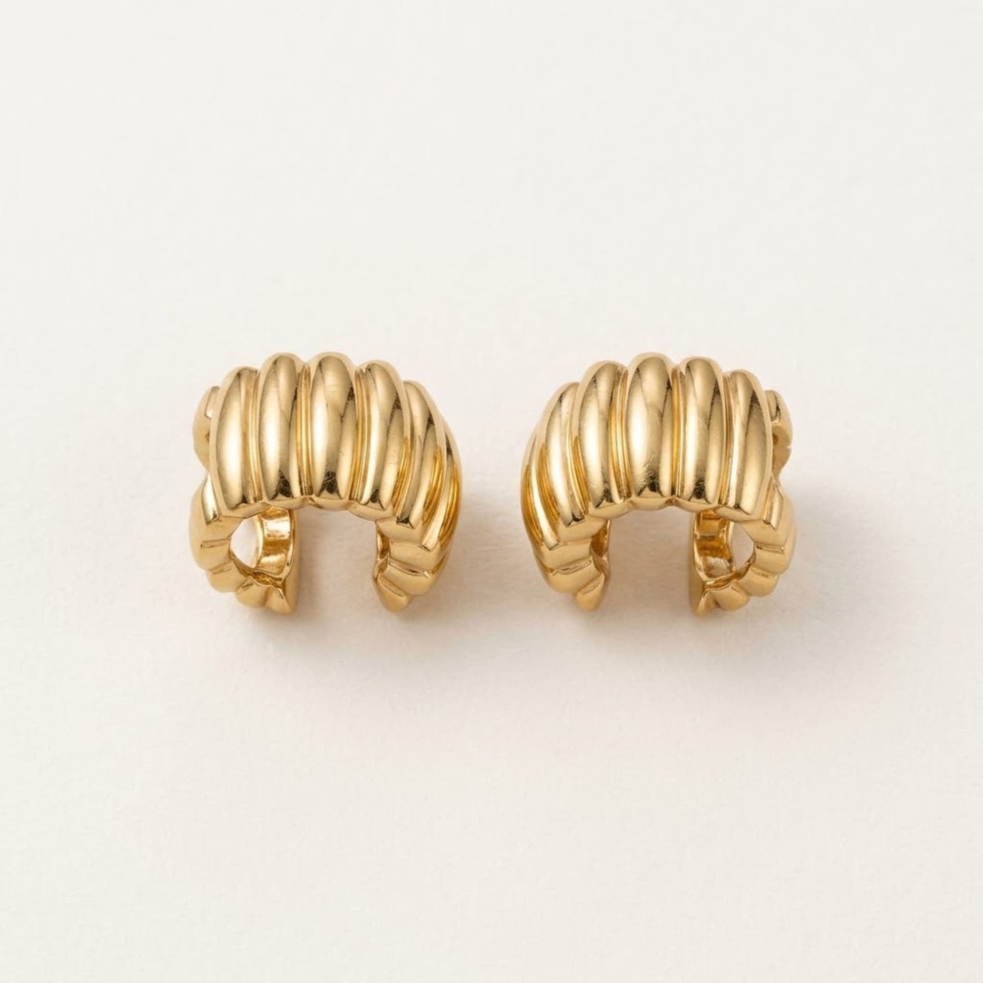 Clip-On Gold Hoop Earrings — photo 1 of 5