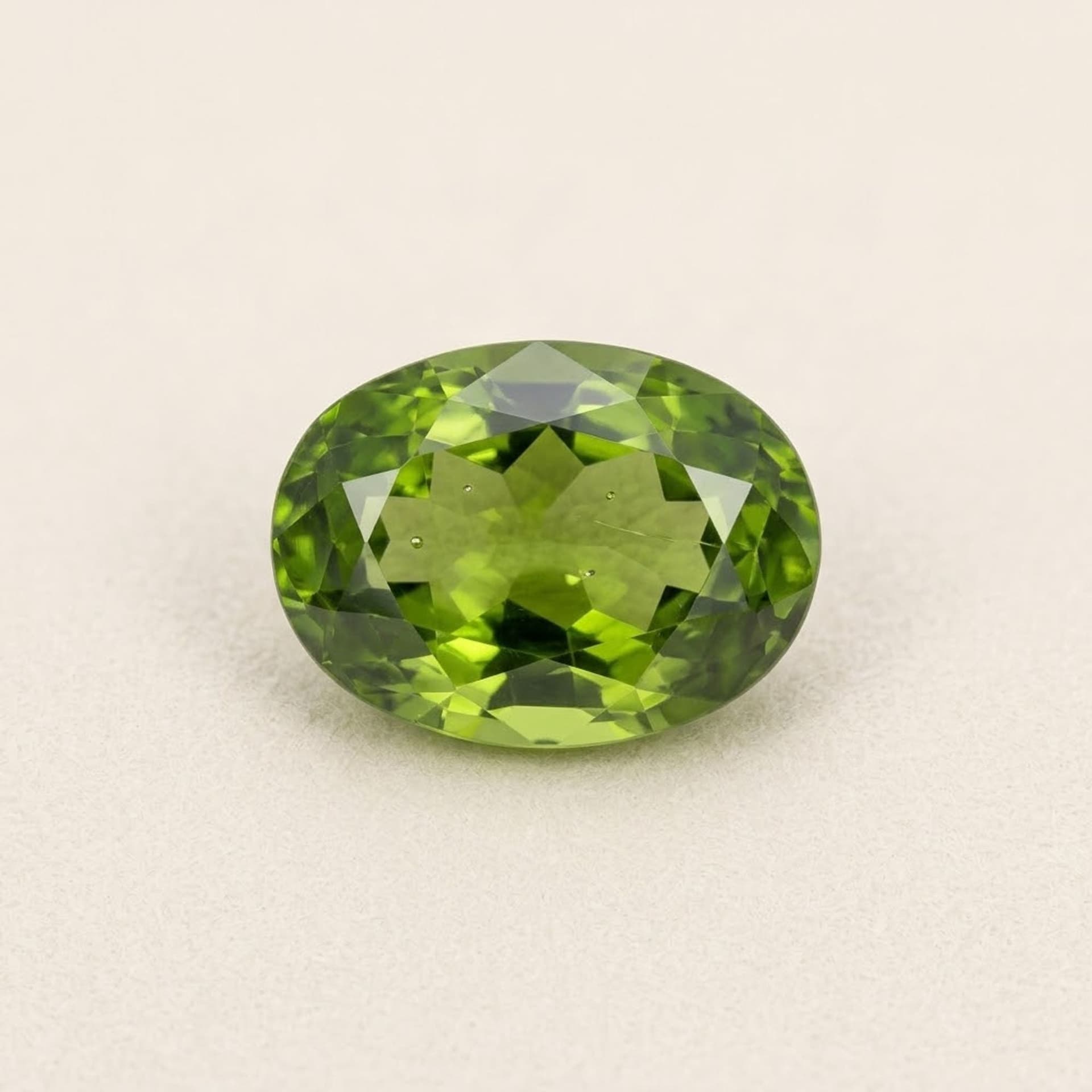 Natural Peridot 5.79 ct – IGI Certified – Oval — photo 1 of 7