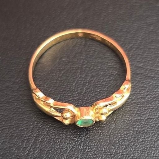 Chrysoprase Gold Ring 750 1.73g — Very good / fine (VG+) Rings