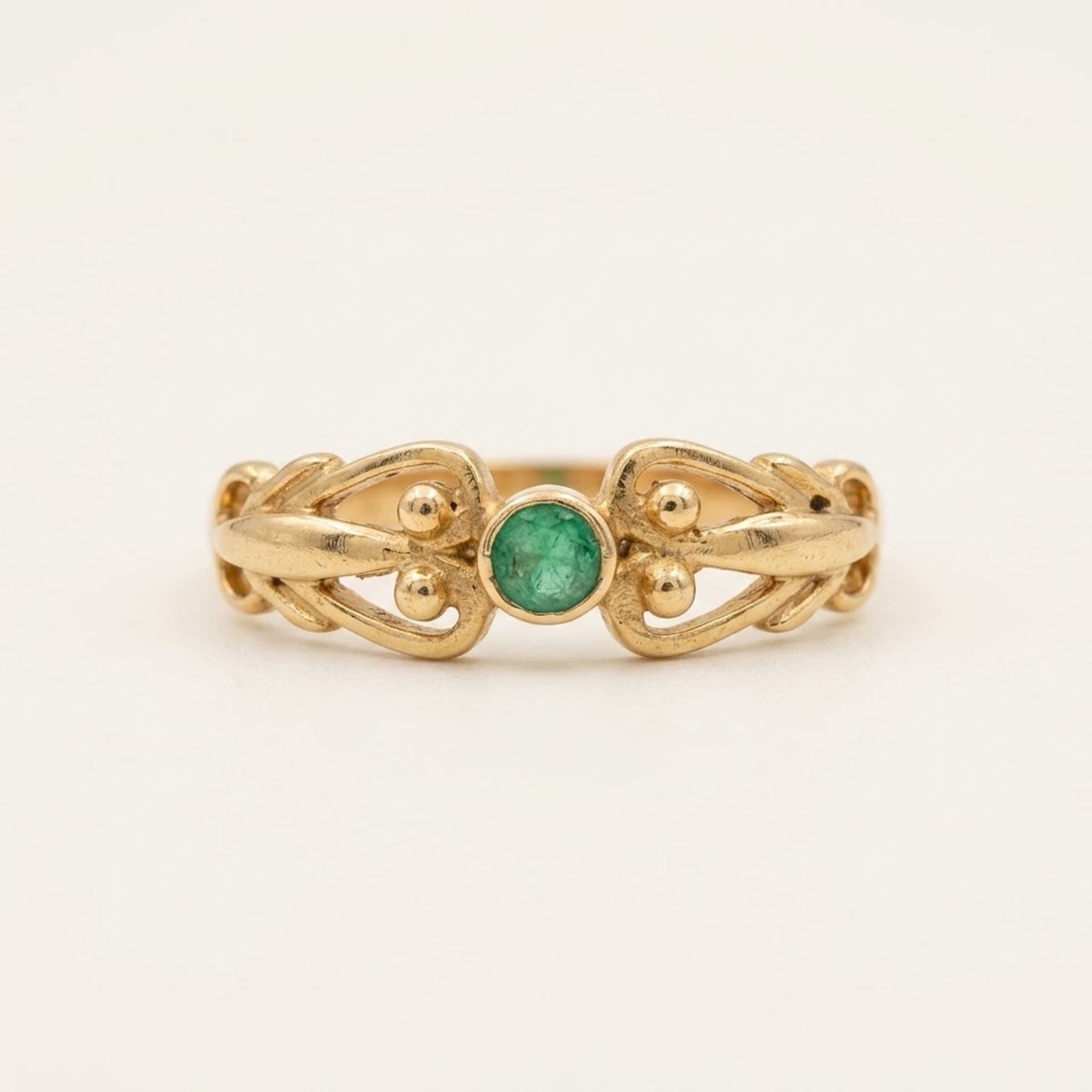 Chrysopras Goldring 750er 1.73g — Foto 1 von 4