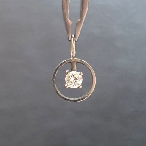 Weissgold Solitär Anhänger 750er — Very Good / Fine (VG+) Ketten & Anhänger