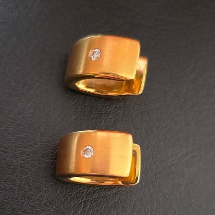 Ear Clips 750 with Brilliant 8.48g — Excellent (M-) Earrings