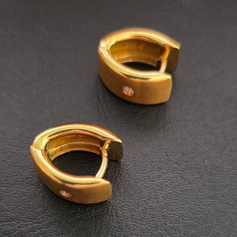 Ear Clips 750 with Brilliant 8.48g — Excellent (M-) Earrings