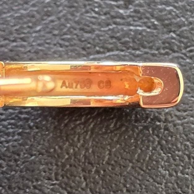 Earclips 750 Gold 4.35g — Very good / fine (VG+) Earrings