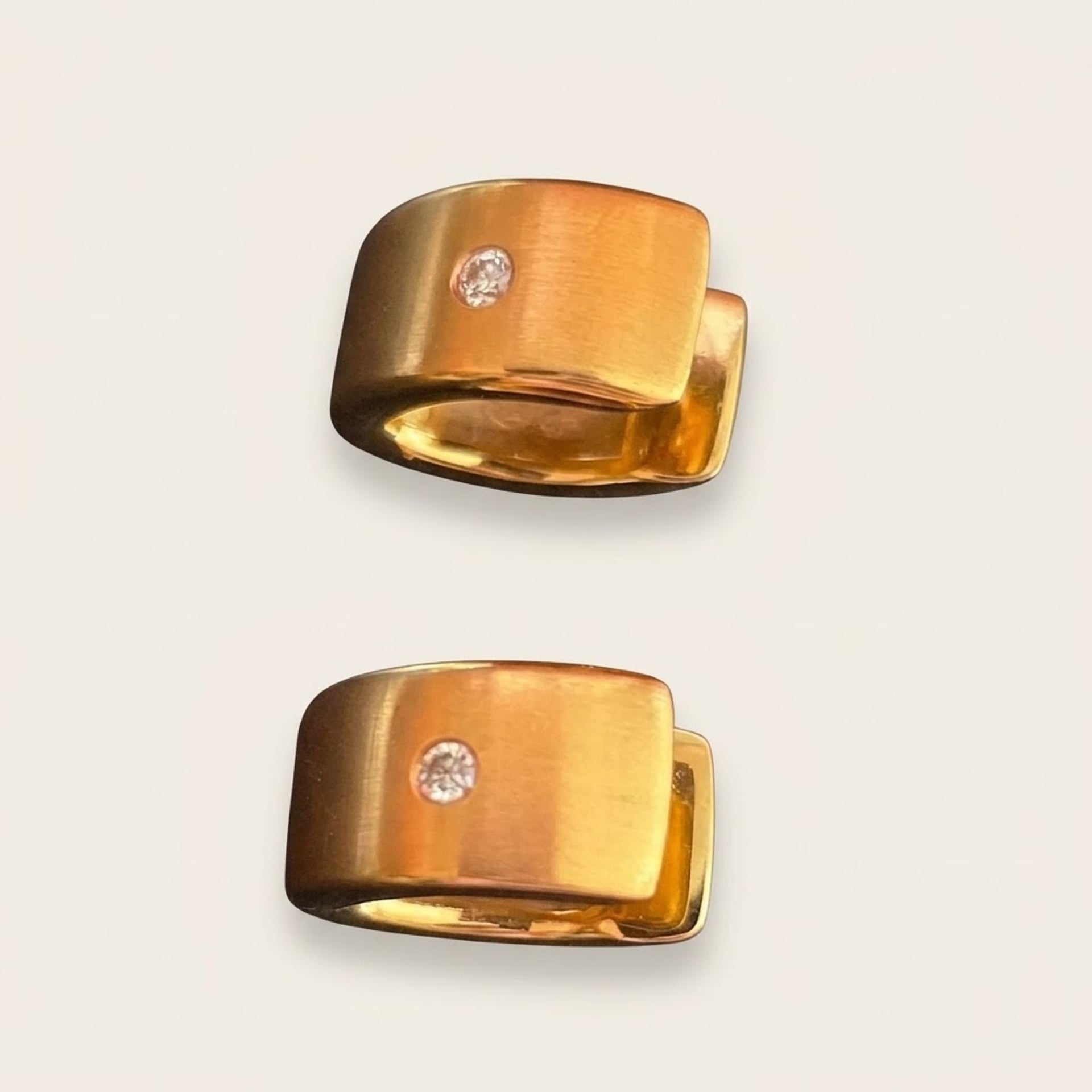 Ear Clips 750 with Brilliant 8.48g — Excellent (M-) Earrings