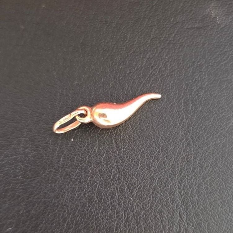 Cornetto Pendant 12K Gold 0.45g — Excellent (M-) Necklaces & pendants