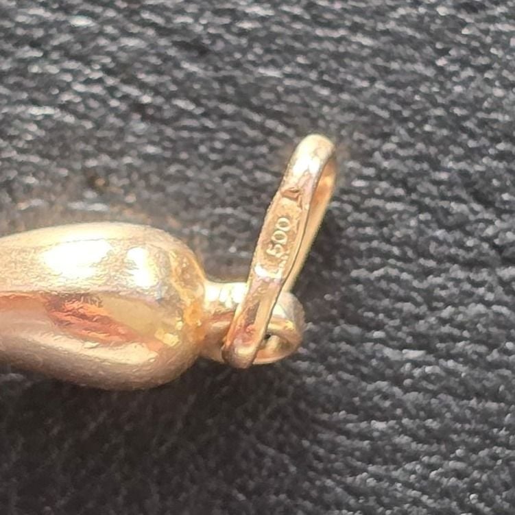 Cornetto Pendant 12K Gold 0.45g — Excellent (M-) Necklaces & pendants
