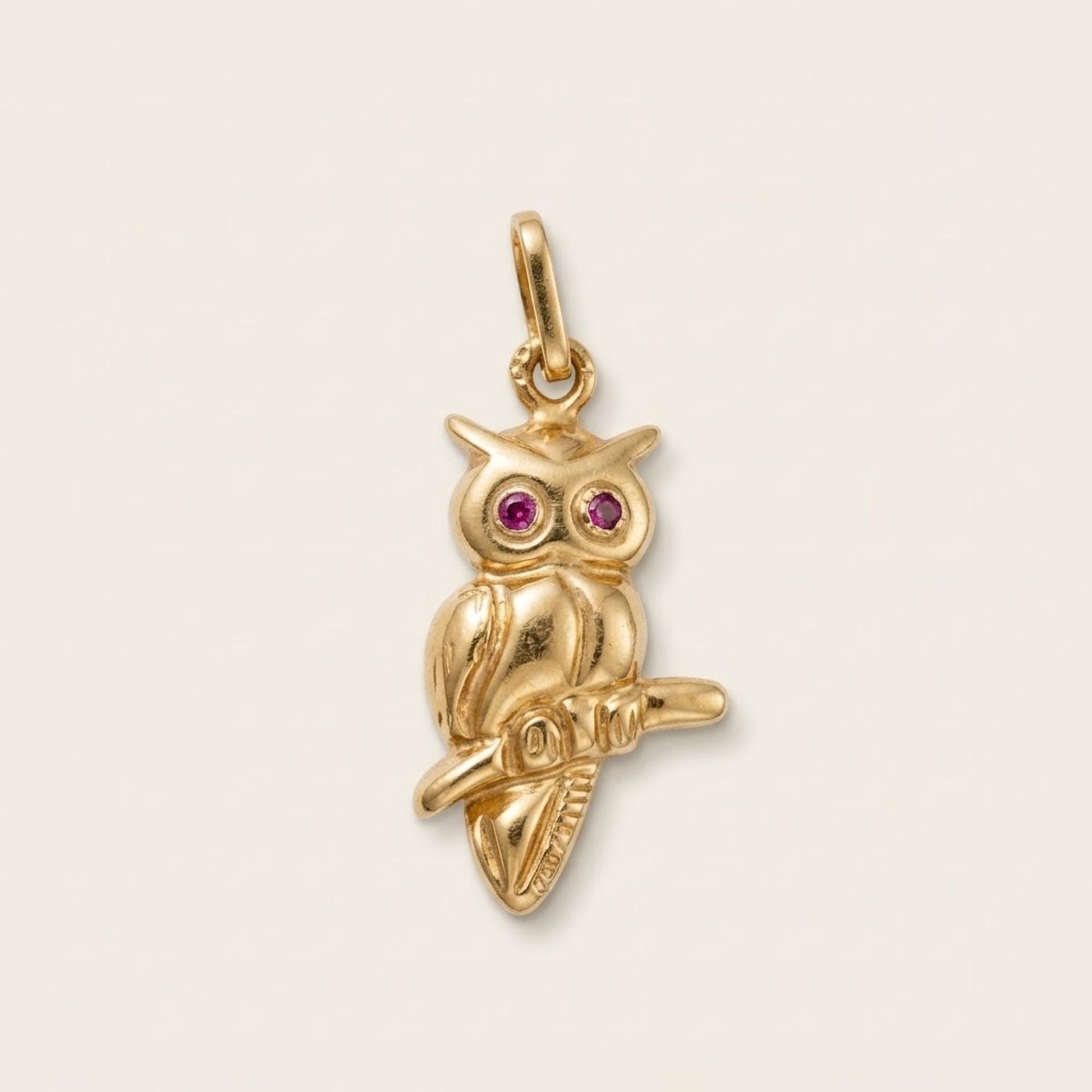 Owl Gold Pendant 750 1.07g — Excellent (M-) Necklaces & pendants