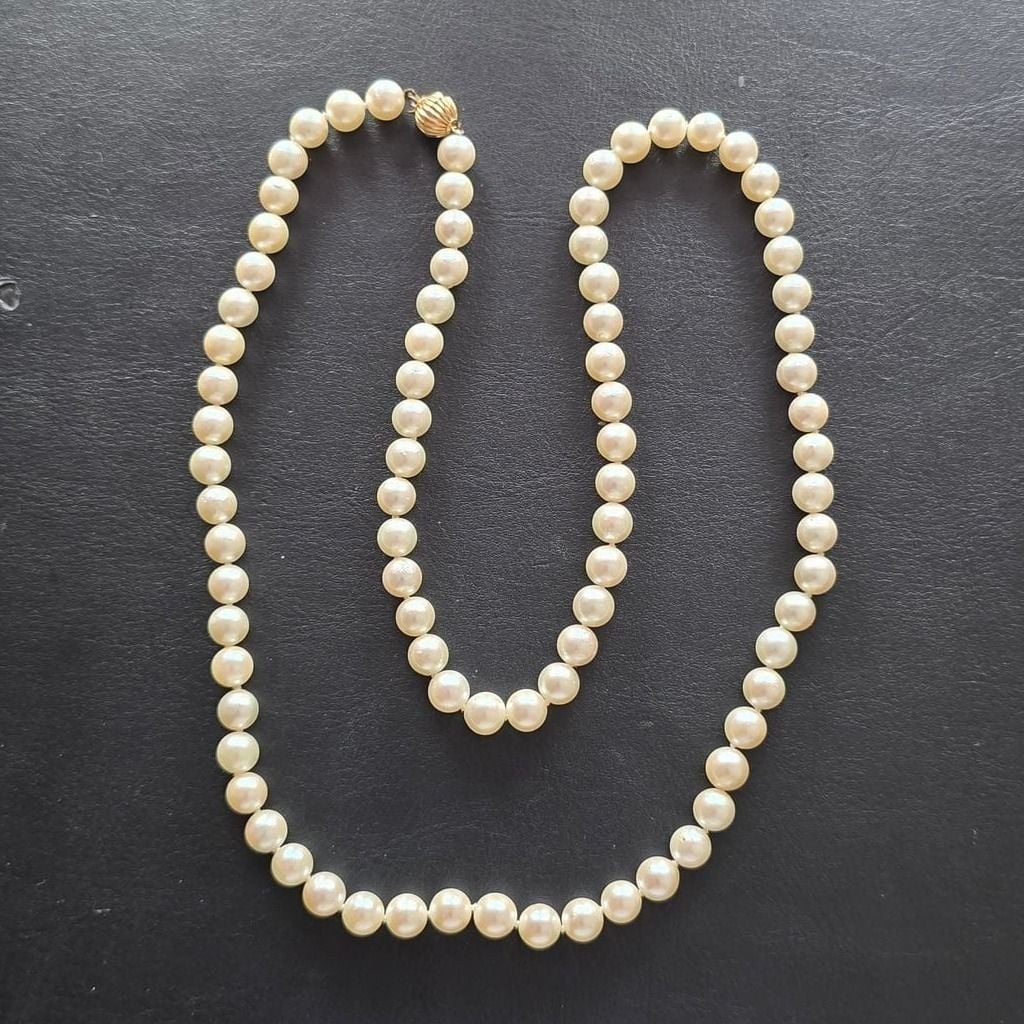 Cultured Pearl Necklace 65cm — Excellent (M-) Necklaces & pendants