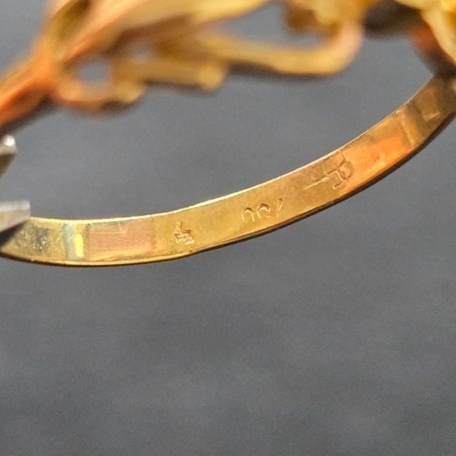 Gold Ring Garnet — Good (VG) Rings