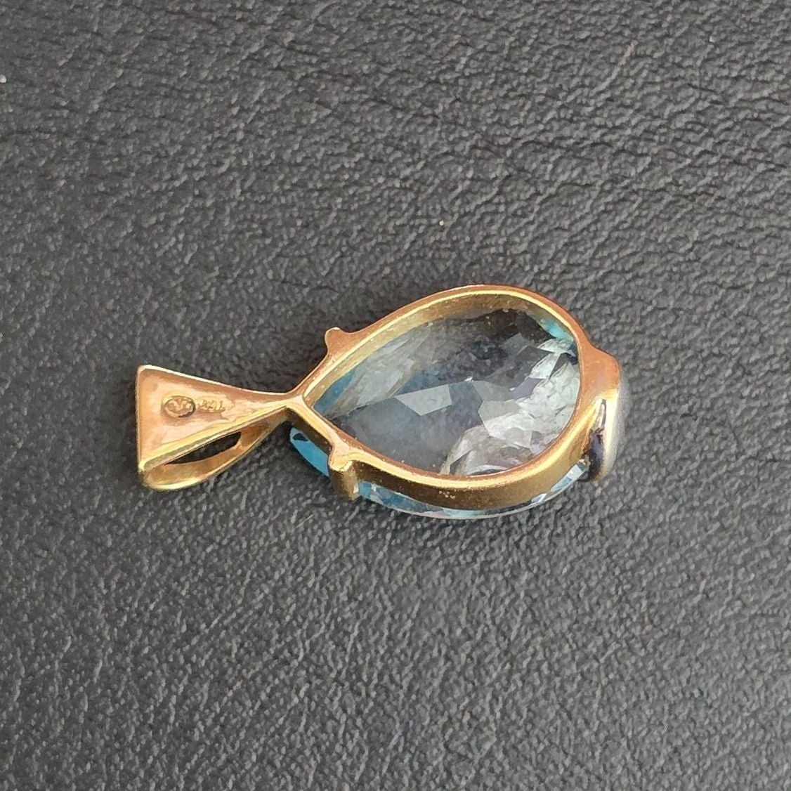 Topaz Drop Pendant — Very good / fine (VG+) Necklaces & pendants