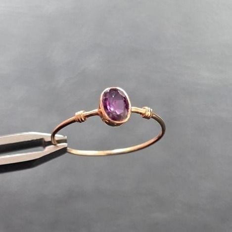 Garnet Gold Ring — Very good / fine (VG+) Rings