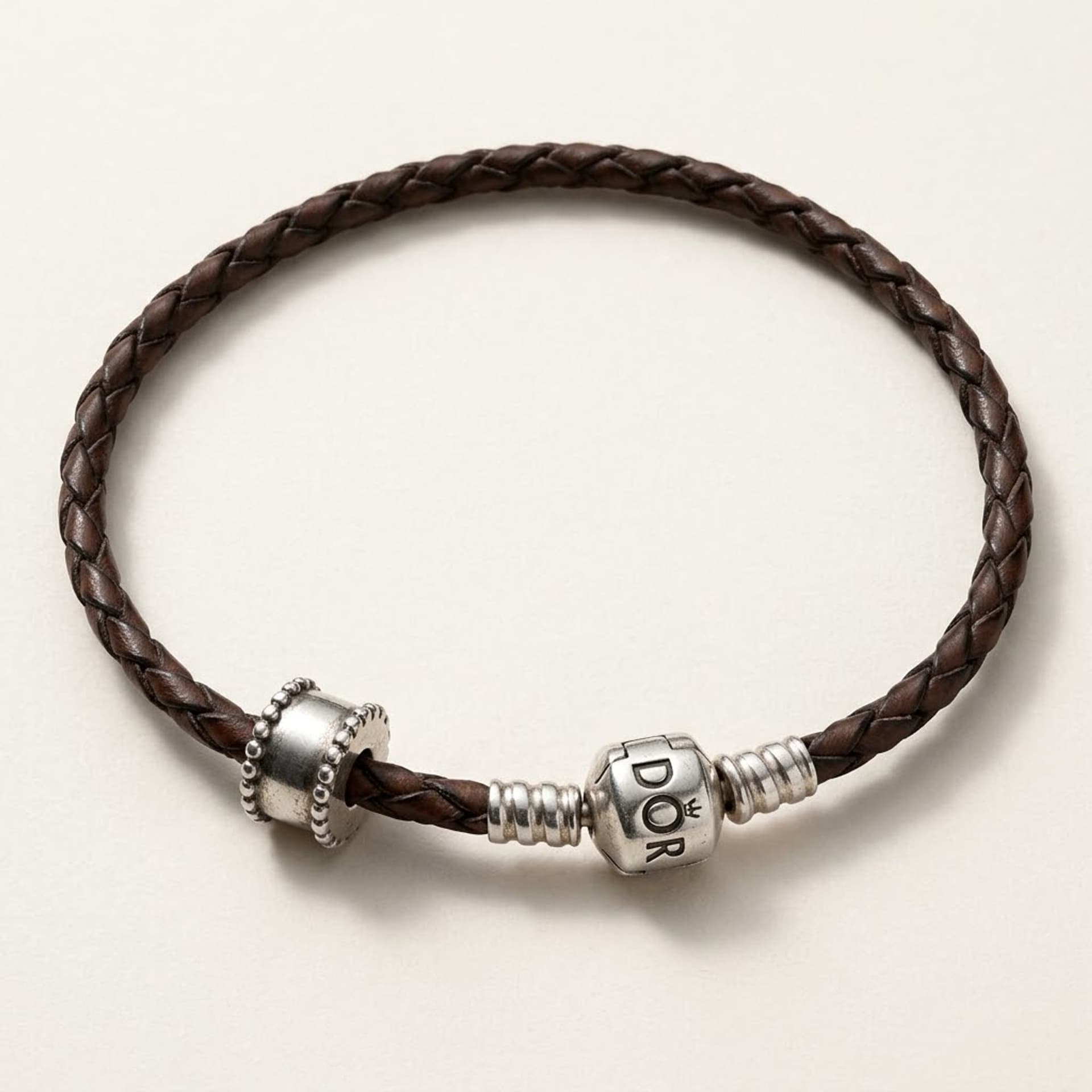 Pandora Armbänder Leder braun,geflochten — foto 1 di 5