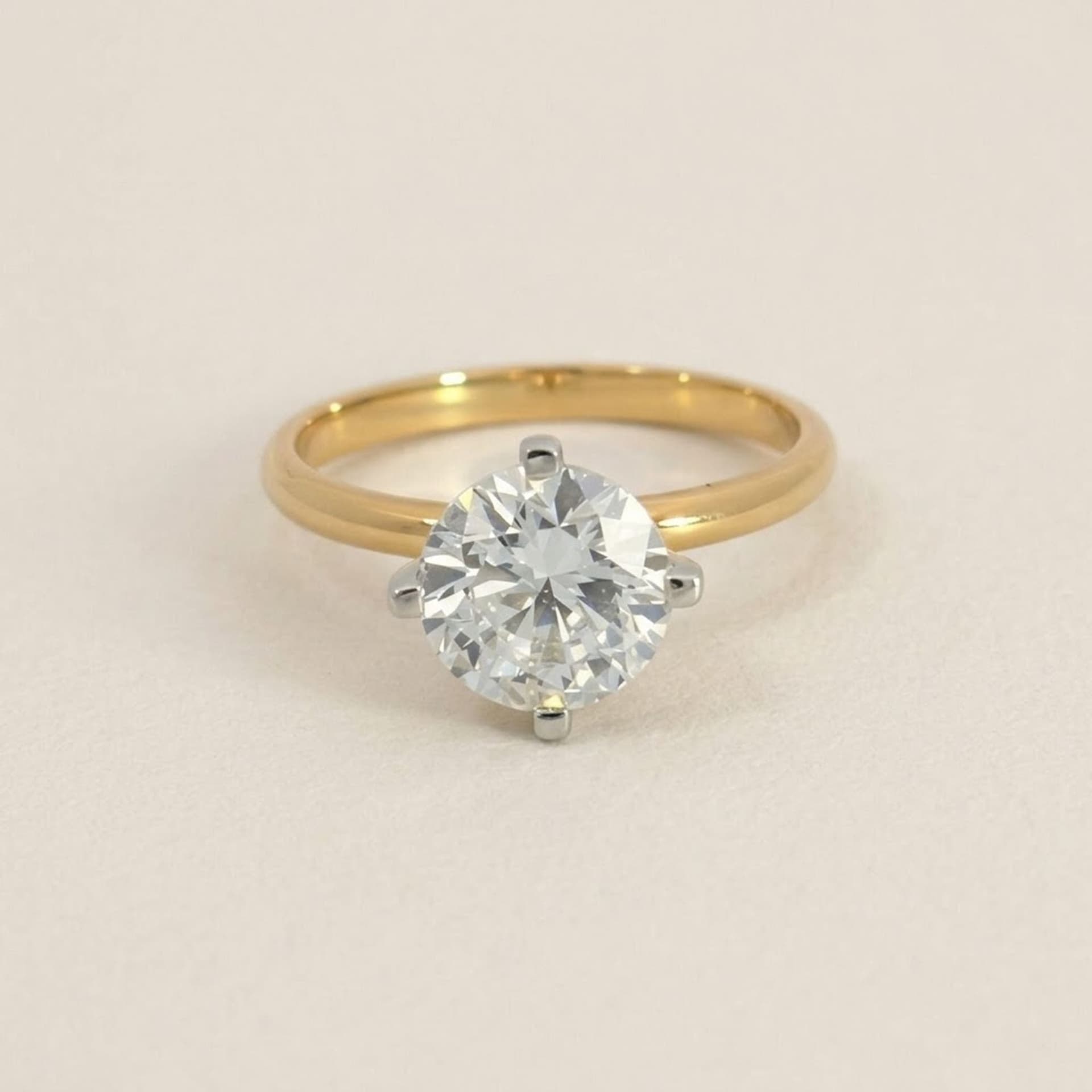 2.00ct Lab Diamond Ring 14k Yellow Gold — photo 1 of 5