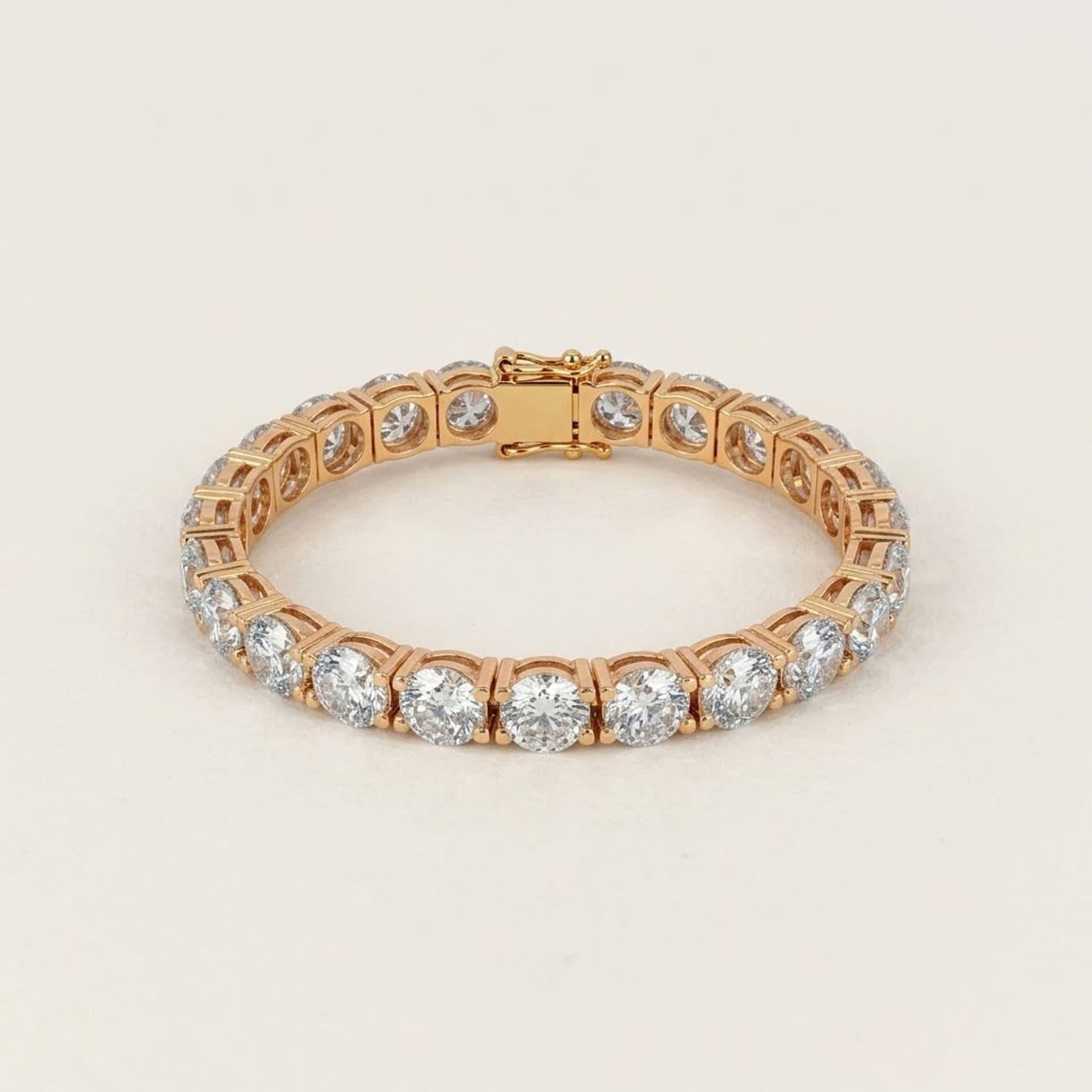 18.15ct Labor Diamant Armband 14k Gelbgold — Foto 1 von 5