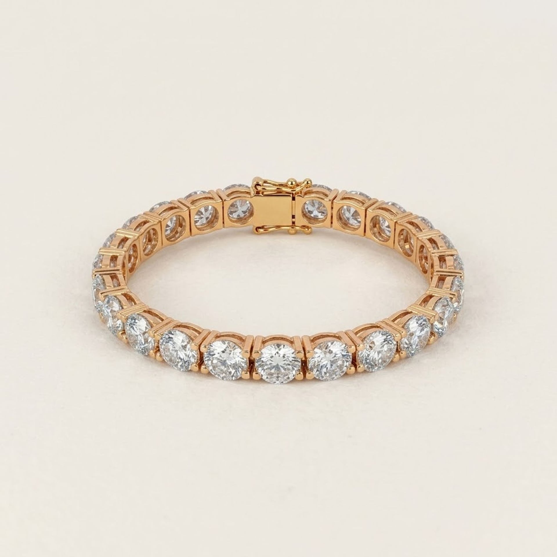 18.15ct Labor Diamant Armband 14k Gelbgold — As new (N) Bracelets