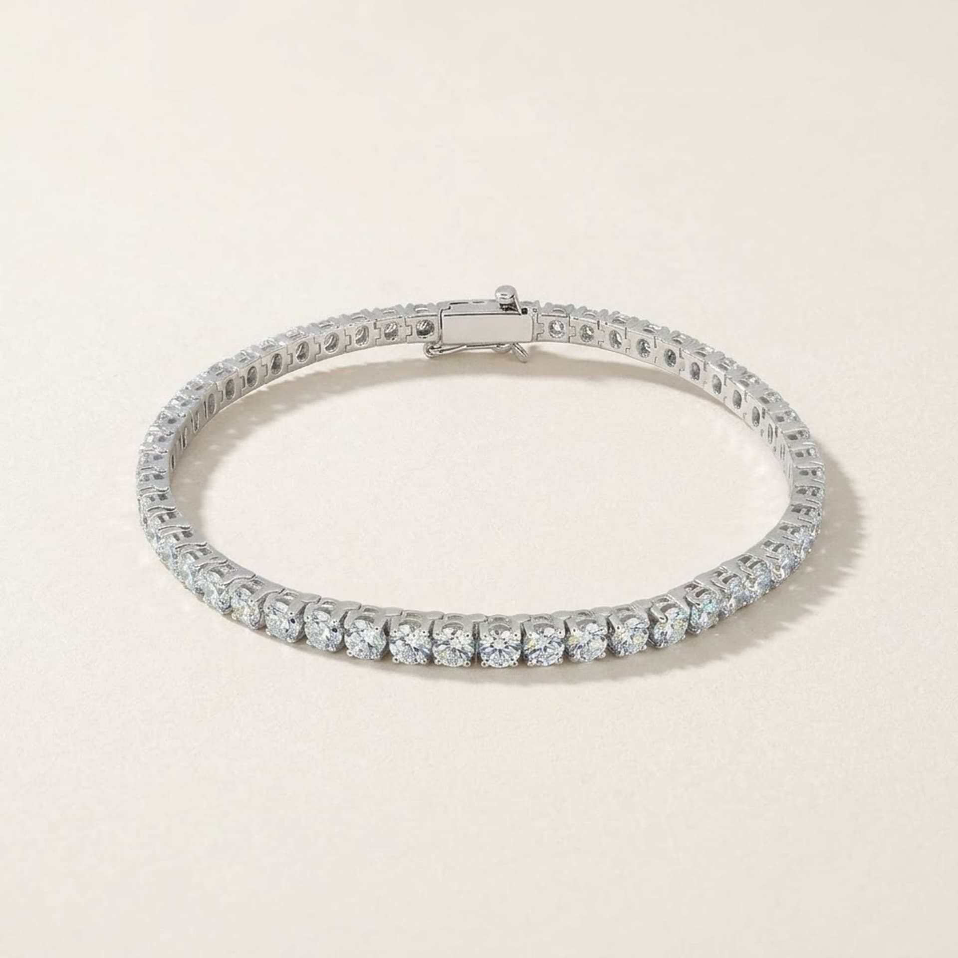 5.80ct Diamant Armband 14k Weissgold — foto 1 di 4