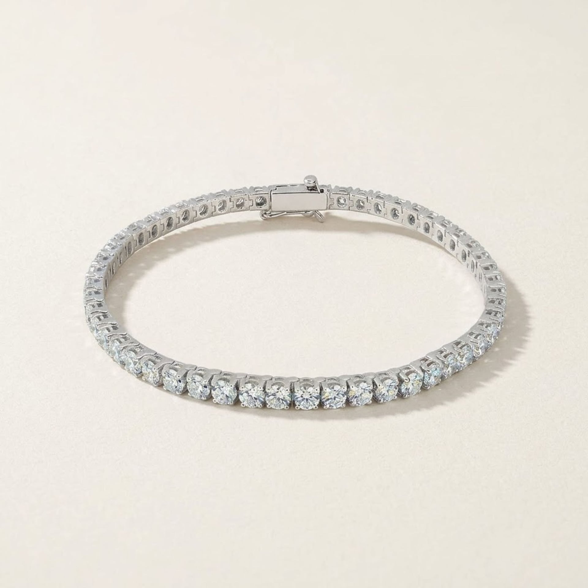 5.80ct Diamant Armband 14k Weissgold — Come nuovo (N) Braccialetti