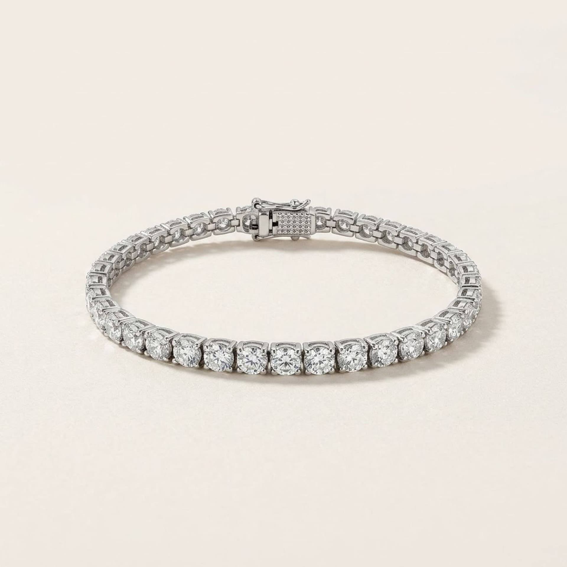 9.03ct Labor Diamant Armband 14k Weissgold — Foto 1 von 3