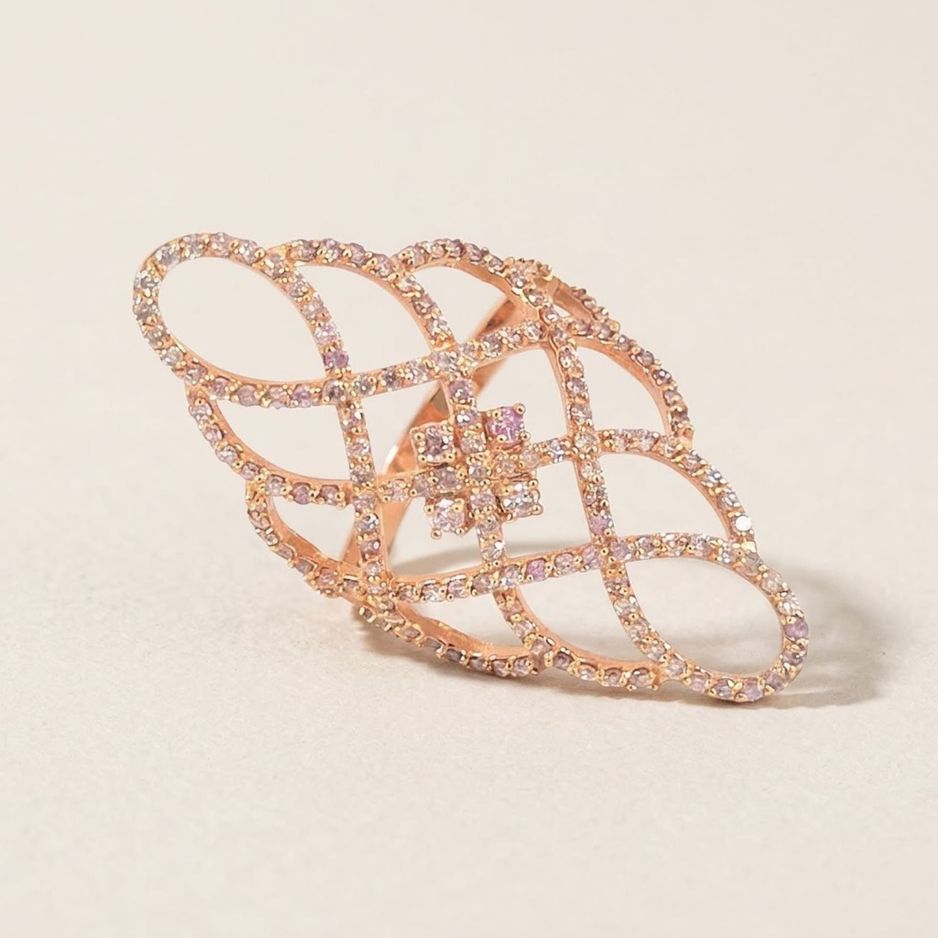 Diamond Ring 14k Rose Gold, 1.46 ct — photo 1 of 5
