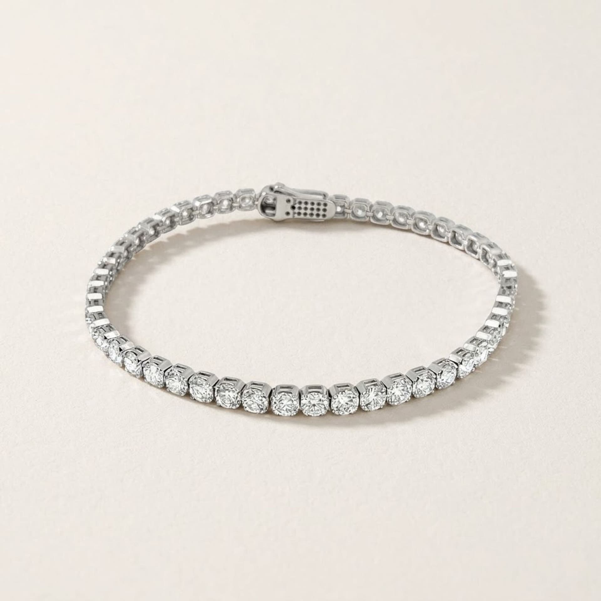 8.95ct Labor Diamant Armband 14k Weissgold — Foto 1 von 5