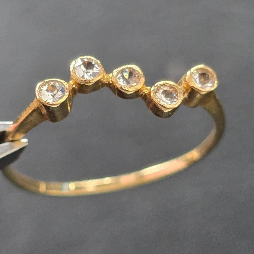 Gold Ring Zirconia 750 — Very good / fine (VG+) Rings