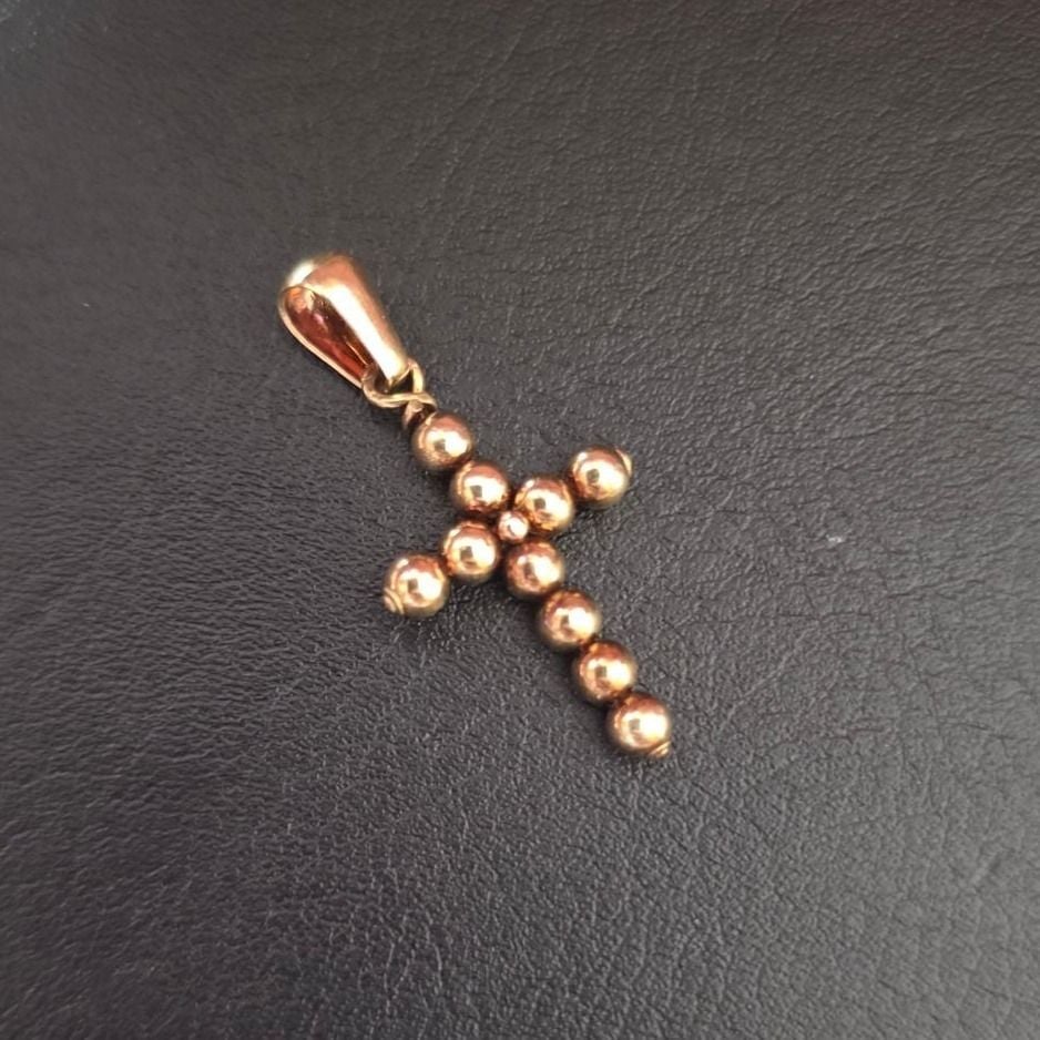 Cross pendant 585 gold — Very good / fine (VG+) Necklaces & pendants