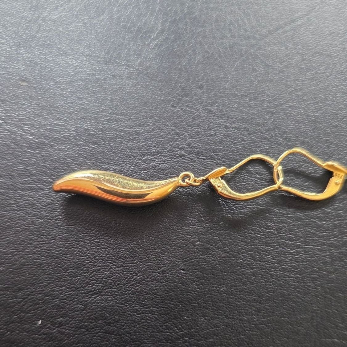 Drop Earrings 750 Gold 2.32g — Good (VG) Earrings