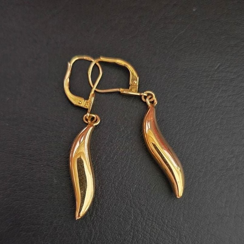 Drop Earrings 750 Gold 2.32g — Good (VG) Earrings