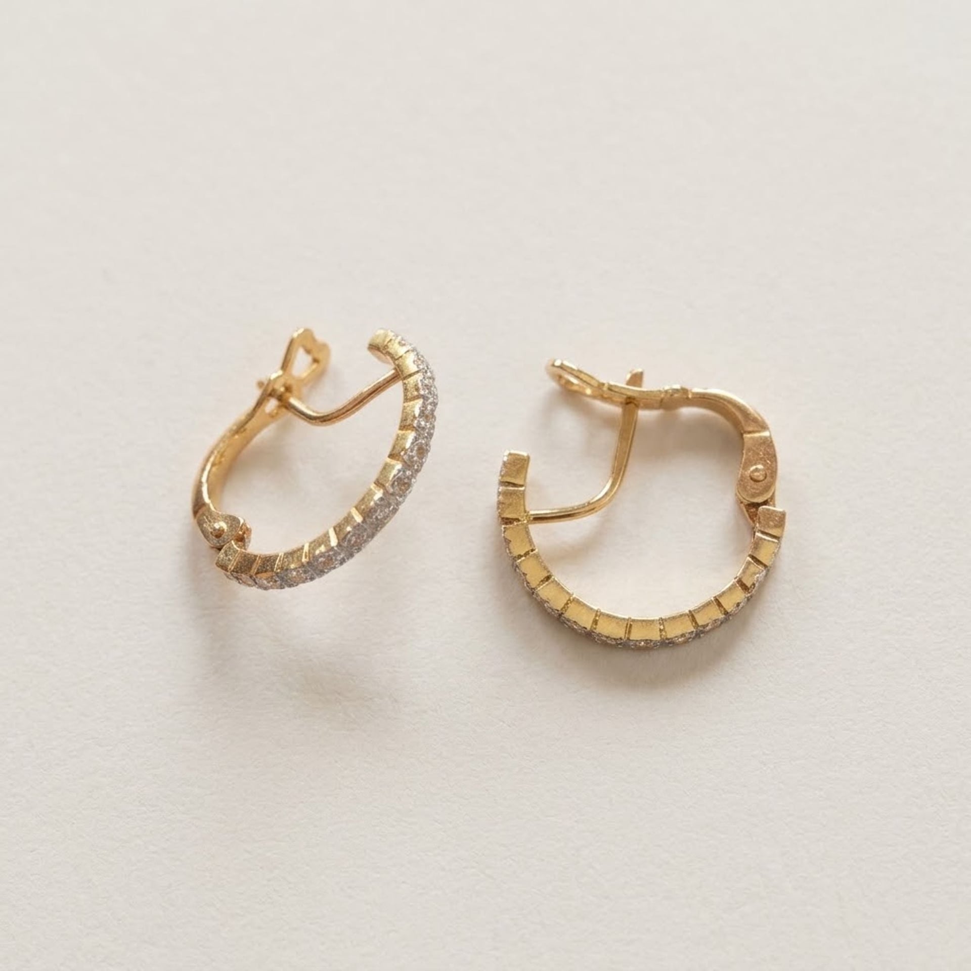Gold 750 Hoop Earrings — Very good / fine (VG+) Earrings